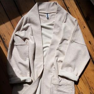 NWT ANA+ZAC House Coat in Oatmeal - S